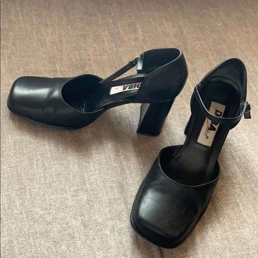 Diba Chunky Heels black (size 8)